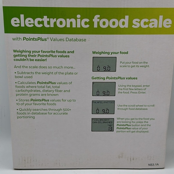 Weight Watchers electronic food scale with PointsPlus Values Database - Picture 4 of 4